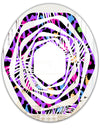 Leopard Fur Safari VIII - Modern Round or Oval Wall Mirror - Whirl