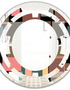 Retro Square Design II - Modern Round or Oval Wall Mirror - Space