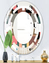 Retro Square Design II - Modern Round or Oval Wall Mirror - Space