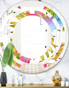 Tropical Foliage IV - Cottage Round or Oval Wall Mirror - Space