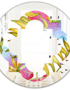 Tropical Foliage IV - Cottage Round or Oval Wall Mirror - Quatrefoil