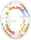 Tropical Foliage IV - Cottage Round or Oval Wall Mirror - Space