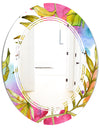 Tropical Foliage IV - Cottage Round or Oval Wall Mirror - Triple C