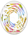 Tropical Foliage IV - Cottage Round or Oval Wall Mirror - Whirl