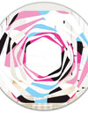 Abstract Geometric Retro I - Modern Round or Oval Wall Mirror - Whirl
