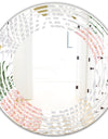 Pineappple On Tropical Leaves - Modern Round or Oval Wall Mirror - Wave