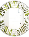 Tropical Palm Leaves I - Modern Round or Oval Wall Mirror - Wave