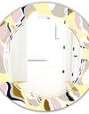 Golden River Stones - Modern Round or Oval Wall Mirror - Triple C