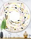 Golden River Stones - Modern Round or Oval Wall Mirror - Whirl