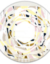 Golden River Stones - Modern Round or Oval Wall Mirror - Whirl