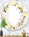 Golden River Stones - Modern Round or Oval Wall Mirror - Quatrefoil