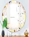 Golden River Stones - Modern Round or Oval Wall Mirror - Triple C