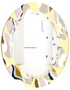 Golden River Stones - Modern Round or Oval Wall Mirror - Triple C