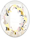 Golden River Stones - Modern Round or Oval Wall Mirror - Quatrefoil