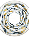Golden Marble Design IV - Modern Round or Oval Wall Mirror - Whirl