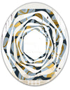 Golden Marble Design IV - Modern Round or Oval Wall Mirror - Whirl