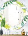 Tropical Botanicals III - Modern Round or Oval Wall Mirror - Triple C