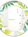 Tropical Botanicals III - Modern Round or Oval Wall Mirror - Triple C