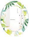 Tropical Botanicals III - Modern Round or Oval Wall Mirror - Triple C