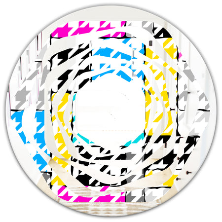 Classic Hounds - Modern Round or Oval Wall Mirror - Whirl
