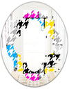 Classic Hounds - Modern Round or Oval Wall Mirror - Quatrefoil