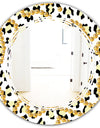 Leopard Fur Safari VI - Modern Round or Oval Wall Mirror - Triple C