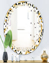 Leopard Fur Safari VI - Modern Round or Oval Wall Mirror - Triple C
