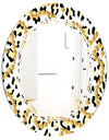 Leopard Fur Safari VI - Modern Round or Oval Wall Mirror - Triple C