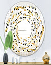 Leopard Fur Safari VI - Modern Round or Oval Wall Mirror - Whirl