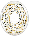 Leopard Fur Safari VI - Modern Round or Oval Wall Mirror - Whirl