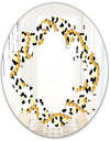 Leopard Fur Safari VI - Modern Round or Oval Wall Mirror - Quatrefoil