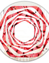 Coral Pink Butterflies - Modern Round or Oval Wall Mirror - Whirl