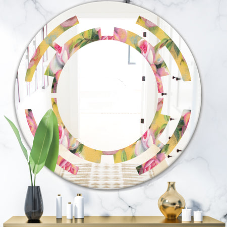 Hand - Modern Round or Oval Wall Mirror - Space
