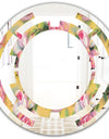 Hand - Modern Round or Oval Wall Mirror - Space