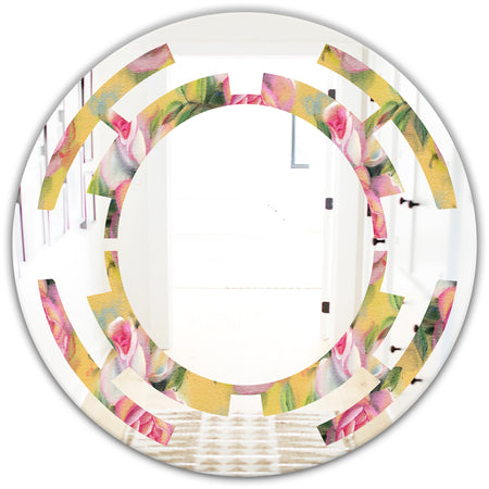 Hand - Modern Round or Oval Wall Mirror - Space