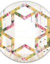 Hand - Modern Round or Oval Wall Mirror - Hexagon Star