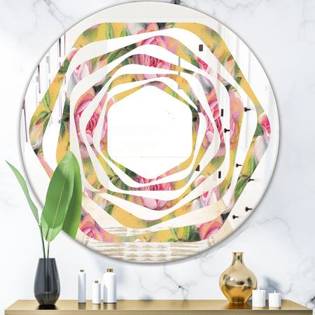 Hand - Modern Round or Oval Wall Mirror - Whirl