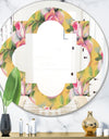 Hand - Modern Round or Oval Wall Mirror - Quatrefoil