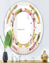 Hand - Modern Round or Oval Wall Mirror - Space