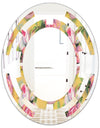 Hand - Modern Round or Oval Wall Mirror - Space
