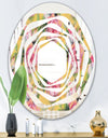 Hand - Modern Round or Oval Wall Mirror - Whirl