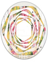 Hand - Modern Round or Oval Wall Mirror - Whirl