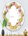 Hand - Modern Round or Oval Wall Mirror - Quatrefoil