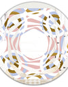 Circular geometric shapes pattern - Modern Round or Oval Wall Mirror - Whirl