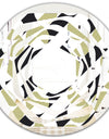 Circular Abstract Retro Geometric II - Modern Round or Oval Wall Mirror - Whirl