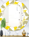Abstract Retro Geometric II - Modern Round or Oval Wall Mirror - Triple C