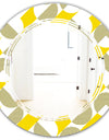 Abstract Retro Geometric II - Modern Round or Oval Wall Mirror - Triple C
