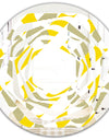 Abstract Retro Geometric II - Modern Round or Oval Wall Mirror - Whirl