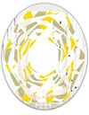 Abstract Retro Geometric II - Modern Round or Oval Wall Mirror - Whirl