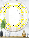 Retro Geometric Design I - Modern Round or Oval Wall Mirror - Space